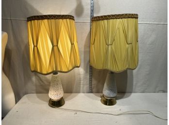 Set Of 2 Awesome Vintage Lamps, Base Lights Up Too