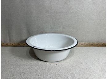 White Enamel Bowl