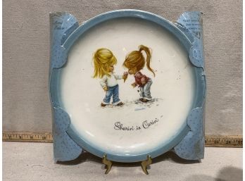 Vintage 'sharin Is Carin' Plate