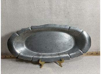 Vintage Old Colonial Pewter Tray