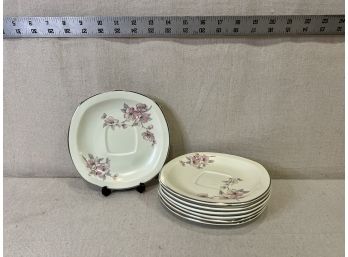 7 Vintage Nells China 6in Plates