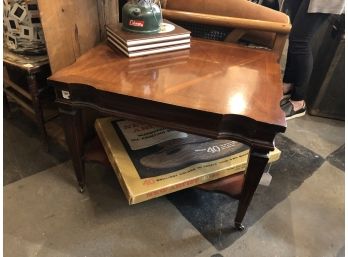 Set Of Two Solid Wood End Tables