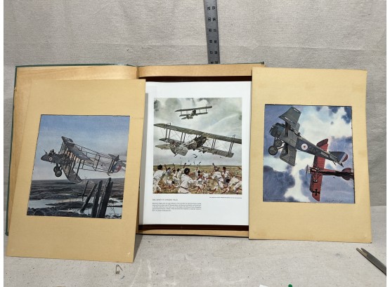 Vintage Scrapbook Of 1950s Aviation Prints