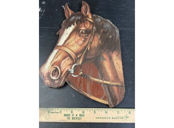 Vintage Wood Horse Head Decoration Wall Plague