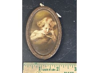 Vintage Small Oval Cupid By MB Parkinson