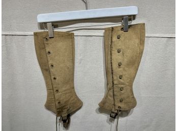 Vintage WWI Military Boot Leggings 1918