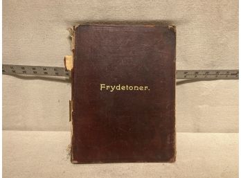 1890-1893  Song Book: Frydetoner 'ungdommens Ven'
