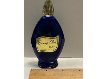 Vintage Bourjois Blue Perfume Bottle