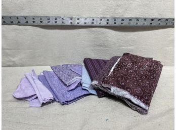Lot Of Purple Fabric Scraps