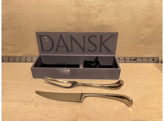 Dansk 2 Piece Stainless Flatware Carving Set