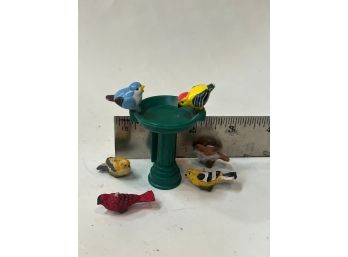 Miniature Magnetic Bird Bath W/3 Birds