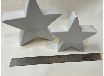 Sawyer Garden Center Ceramic Stars-set Of 2