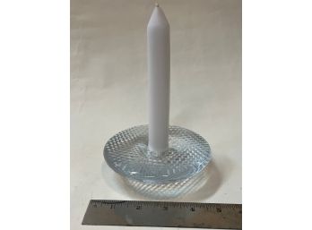Unique Danish Crystal Candle Holder
