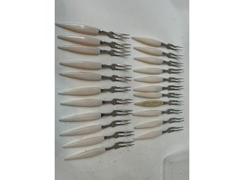 Set Of 22 Vintage Small Serving Forks