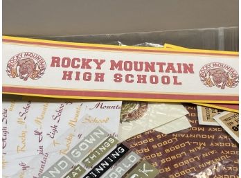 Rocky Mountain High School Scrapbooking Materials