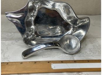 Aluminum Dip Bowl With Serving Spoon