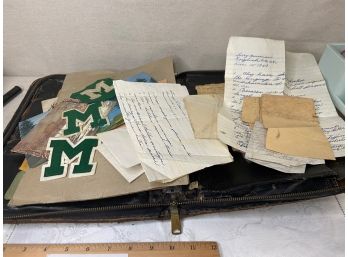 Amazing Leather Zip Case With All Sorts Of Fun History And Ephemera