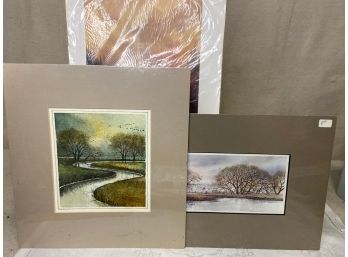 3 Prints - Two Are Matted