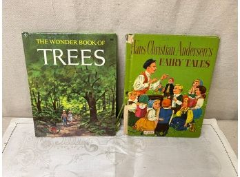 2 Vintage Wonder Books: 'Trees' & 'Hans Christian Andersen's Fairy Tales'