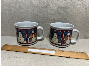2 Snowman Mugs