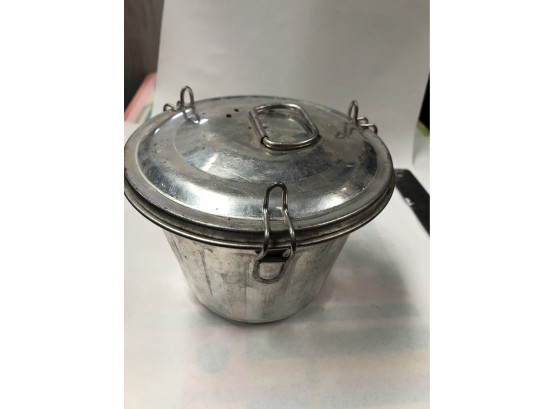 Vintage Aluminum Pudding Tin