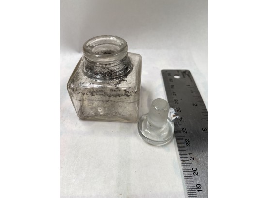Antique Ink Bottle With Stopper