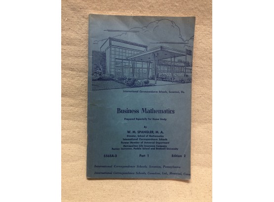 Vintage Business Mathematics Book