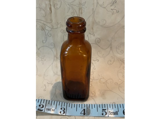 Vintage Amber Bottle