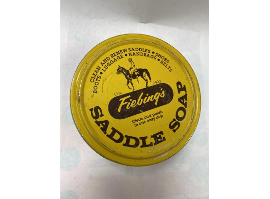 Vintage Fiebings Saddle Soap Tin