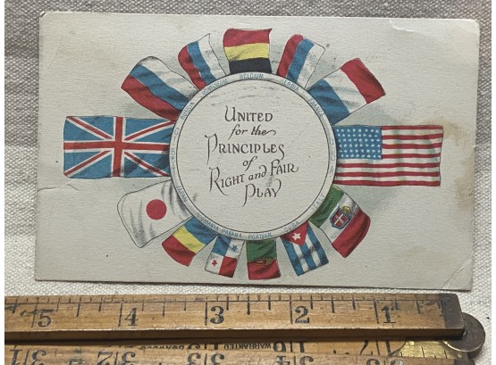 1917 United Nations Postcard