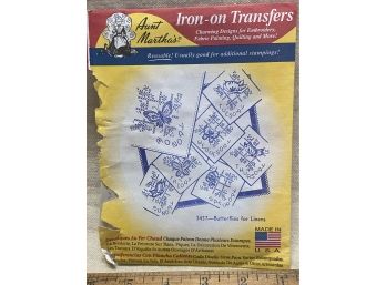Butterflies Days Of The Week Iron On Transfers For Embroidery