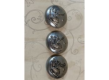 3 Silver Buttons