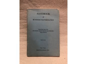 Vintage Mathematics Book