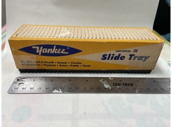 Vintage Slide Tray With Slides
