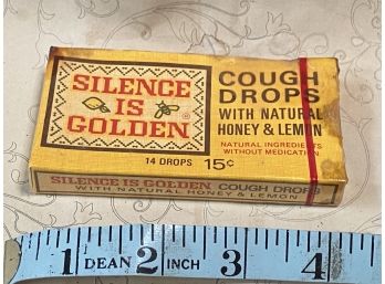 Silence Is Golden Cough Drop Box