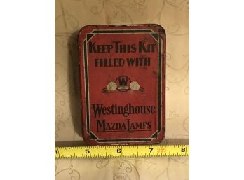 Antique Westinghouse Mazda Lamps With Bulb