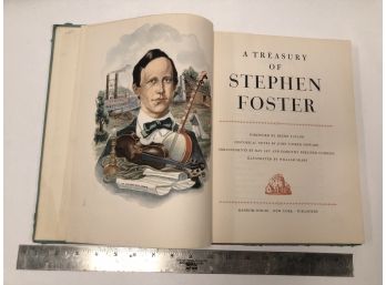 Vintage Hardbound Book - A Treasury Of Stephen Foster