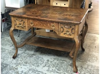 Beautiful Antique Two-sided  Partners Desk