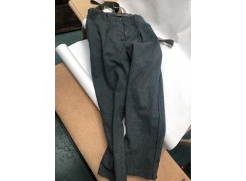 Antique/Vintage Wool Military Pants With Suspenders