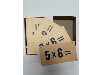 Vintage Multplication Flashcards