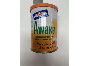 Vintage Awake Juice Drink Canister