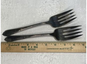 Two Rogers Brothers Serving Forks