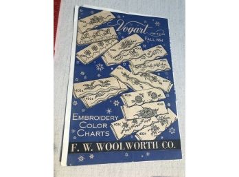 Vintage Woolworth And Co. Embroidery Transfers