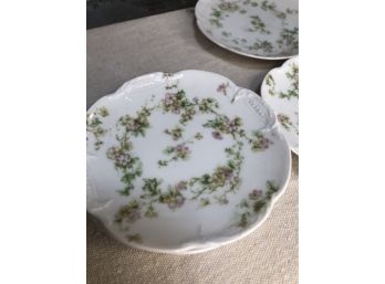 Antique Haviland Limoges Mini Porcelain Plates (4)