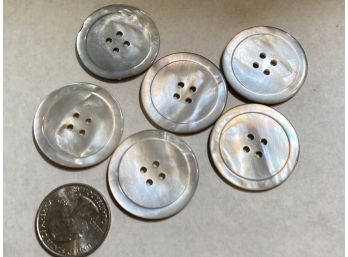 5 Mother Of Pearl Buttons