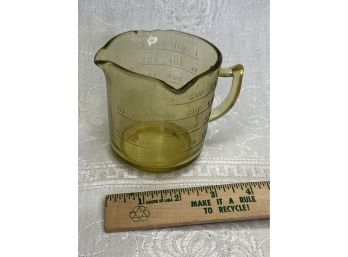 Adorable Vintage Three Spout Glass Measuring Cup
