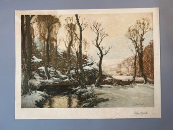 William Hoggath Winter Scene Print