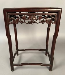 Carved Chinese End Table