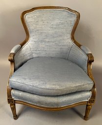 Modern French Provincial Style Upholstered Armchair