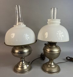 Two Converted Fluid Lamps